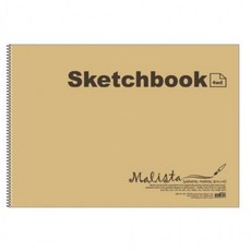 말리스타)스케치북 4절(200g/15매), 본상품, 상세페이지 참조, 1개