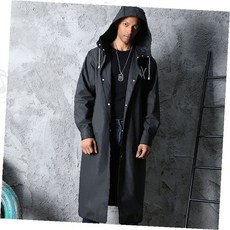 남성 방수 롱코트 후드 레인코트 우비 판초형 우의 코트형