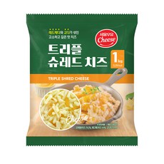 트리플 슈레드치즈, 1kg, 2개, 혼합치즈(모짜렐라+고다+레드체다)