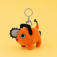[공식정품] 체인소맨 포치타 키링 인형 8cm / 선물 생일 캐릭터 굿즈 친구 우정 커플 가방 행운, 1개