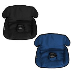 Lynmark® 어린이 카시트용 배변 훈련 카시트 프로텍터 2개 - 유아 아기를 위한 방수 부드러운 카시트 피들 패드 - 흘림 기저귀 누출 사고를 위한 여행 친화적인 세, 네이비 및 블랙