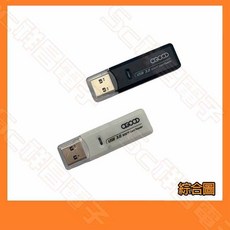 祥昌電子 AGOOD F-03-81 USB 3.0 讀卡機 SD/TF 雙支援 輕巧便攜 黑/白, 1個, 黑色