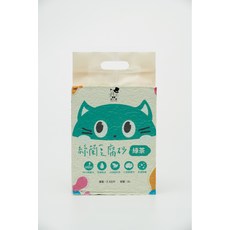product 貓公爵 絲蘭豆腐砂 豆腐砂 綠茶味 除臭強 整箱6包, 6個, 6L
