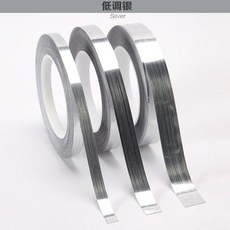 美邊線 自粘封邊裝飾線條, 銀色, 1個