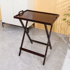 접이식 여행가방 받침대 랙 트레이 캐리어랙 짐이동, 1단, 어두운 갈색 48x36x65