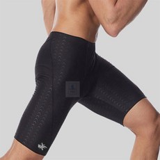 팽이네K 4부 남성 실내 수영복 XL 블랙