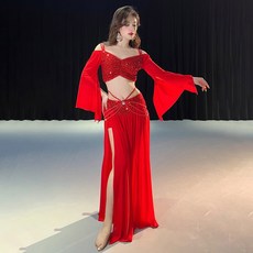 벨리댄스 스타일 의상 공연복 연습복 벨리댄스의상 세트
