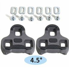 [RCM] 룩케오 호환용 자전거 클릿 [좌우한조 0도 4.5도 택일] - LOOK KEO 클릿, 1세트, 그레이[4.5도 좌우]