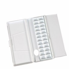 顏料調色盤 調色盒 水彩調色盒 保濕便攜 折疊式 水粉丙烯 國畫顏料 美術調色盤, 1個, 24格
