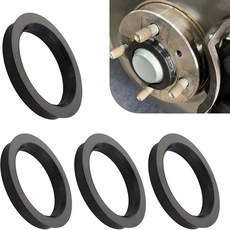 4 PCS 휠 허브 중심 링 73.1mm-60.1mm 플라스틱 감속기 틈새 채우기로 진동 제거 자동차 트럭용 범용 개조 액세서리블랙