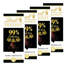 린트 초콜릿 엑설런스 다크 99% 50g X 4개
