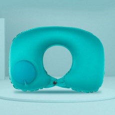 홈스타일링 에어목쿠션 기내용 베개 여행용목베개 기내용목베개 목쿠션, 블랙_ONE