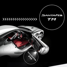 싼타페TM LED로고도어빔라이트(타공매립형)