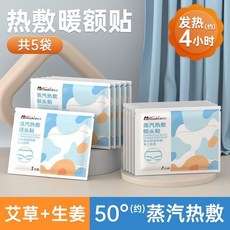Mojieshi 摩潔仕 草本蒸汽熱敷暖額貼 驅寒保暖, 1個, 蒸汽暖額熱敷貼【共5貼】