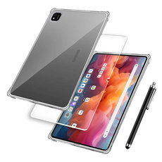 ALLDOCUBE Iplay60 Pad Pro 투명 범퍼 케이스 + 액정강화 방탄유리 필름 + 터치펜, 1개