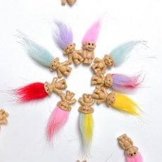 쮸라일랜드 귀여운 미니 트롤 피규어 빈티지 장난감 인형 색상 가능, 미니트롤 레드, 1개