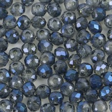 크리스탈 유리 론델컷 론델 비즈 2mm 그라데이션 AB, 1세트, F0266. 스모키네이비