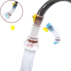水龍頭防濺花灑 過濾器可旋轉延伸器 節水, 1個, 可伸縮彎