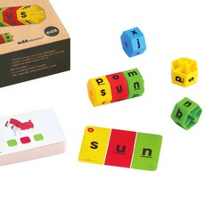 (EDX)비지플레이_매치앤스펠 영 유아 알파벳 블럭 놀이 교구, 54피스, 1개