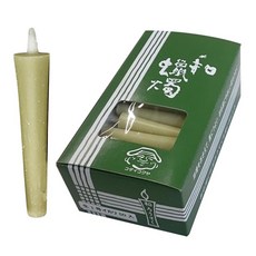오오쿠로야상점 Kodaikokuya Syouten 일본 촛불 생성 리이카리 1호 50개입 불전 촛불 연기가 적다 일제 후쿠이현 초 촛불 촛불 수제 양초, 1개