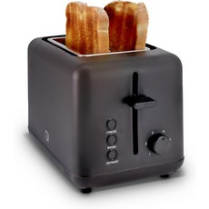 윌로우 에코 시리즈 2-슬라이스 토스터 베이글 및 장인 빵을 위한 엑스트라 와이드 슬롯 6가지 그늘 갈변 설정 하이 트 토스트 부스트 탈착식 크럼 트레이 취소해동 버튼 2 슬라이스, 2 Slice, Black