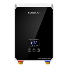 탱크리스 온수기 전기 6 5kW 240V 싱크 수도꼭지용 에코터치 즉석 온수기 에너지 효율적인 탱크리스 온수기 자가 변조 기능이 있는 ECO65BP 블랙