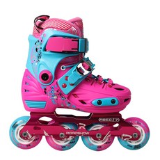 ROADSHOW 兒童直排輪 鞋，M號，適合3-7歲兒童, 1個, M號(32-35#) 粉色