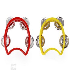 ALOHA-STORE 미니 탬버린 아기미니탬버린, 옐로우