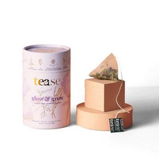 차 꽃차 티즈 티 히비스커스 음료 베리 부스터 엘더베리 카페인 무첨가 허브 음료로 꽃잎 커런트 향료 블렌딩하여 와 줍니다, Glow Grow, 2.5g