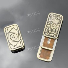 자석 삼단 금속 피젯토이 무한 회전 스트레스 해소 핑거팁 장난감, 대형 고양이 카드딜러 카퍼 메탈 텍플론