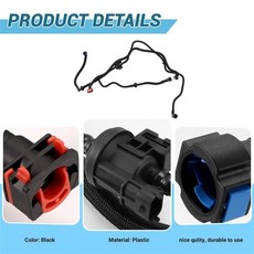 증기 캐니스터 퍼지 솔레노이드 밸브 분리기 파이프, 1개, 1. Black