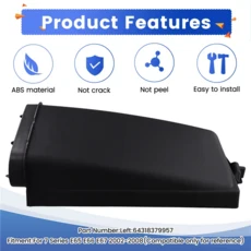 BMW 호환 E65 E66 7 시리즈 2002-2008용 A70X-자동차 캐빈 마이크로필터 공기 덕트 호스, 01 Black Left