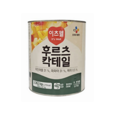 CJ프레시웨이 이츠웰 후르츠칵테일 캔 3kg, 5개, 3.062kg