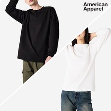 [2PACK] 트리플에이 AAA 1304 무지 18수긴팔 티셔츠 블랙 화이트