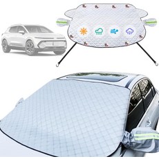 쉐보레 이쿼녹스 2025 2024 2023 2022-2016 새로운 업그레이드된 맞춤형 윈드프루프 선쉐이드 커버 4단 보호 얼음 자외선 서리 와이퍼 및 미러