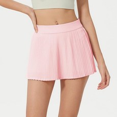 運動百褶裙網球短裙女高彈力速乾假兩件春夏高彈速乾帶內襯口袋