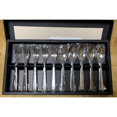 【霏霓莫屬】日本製 東亞金屬 燕匠一鎚目 叉匙10入組 不鏽鋼鎚目銀鱗 餐具, 1個