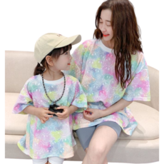 유 패밀리룩 엄마 아빠 주니어 반팔 티셔츠