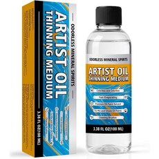 무취 미네랄 스피릿 00ml 유화를 위한 페인트 시너 예술가를 용제 얇아지는 유색 및 청소 브러시 가용 유화 용품