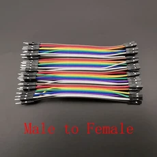 브레드보드 점퍼 케이블 와이어 아두이노 DIY용 리본 케이블 수-수 암-암 수-암 40 핀 10 cm 15 20 30cm, [01] 10CM, [03] Female to Male