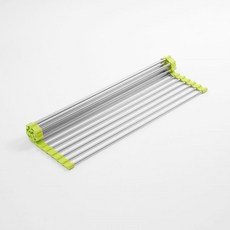 싱크롤 선반 식기건조대 싱크대받침대 18롤 47cm 그린 공간활용 건조대 싱크대 롤 물빠짐 접이식 rds+82026oR