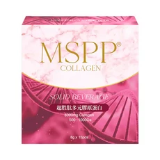 MSPP 超勝肽多元膠原蛋白固體飲 6000mg 膠原蛋白 500-1000Da, 8g, 1套