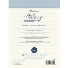 Strathmore 500 시리즈 필기 패드 줄지 15.2cm x 20.3cm( 6x8 인치) 접착제 바인드 50장