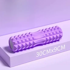 30cm 블랙 운동 뒤로 마사지 롤러 요가 벽돌 EVA 열 체육관 피트니스 필라테스 폼 홈 장비 ﻿, 02 purple