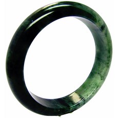 小樂保證A貨 翡翠手鐲 油青花青水墨畫 天然A貨玉鐲 (手圍18.5號 內徑57.9mm V762) 實品更美, 1個