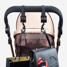 보람스마켓 유모차고리 탈부착 오토바이 자전거 각도조절 캐리어