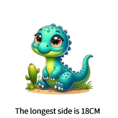 쿠쿠스토어 만화 소년 의류 공룡 열전달 패치 DIY 어린이 인쇄 다림질 프로그램에, 01 NTH-00133-9