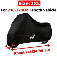 MV Agusta 675 800 Brutale 1000 Turismo Veloce RC 190T 오토바이 커버 방수 방진 UV 보호 시즌, 2XL
