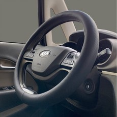 차차차 숨쉬는 순정형 타공 핸들커버 말리부 크루즈 알페온 토스카 스파크 아베오 볼트EV 트래버스, 올블랙