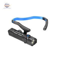微笑鯊正品 TD0255 便攜頭箍照明燈 強光感應頭燈 TD-0255 掛耳式頭燈 登山露營頭燈 夜釣燈 維修照明燈, 黑, 1個